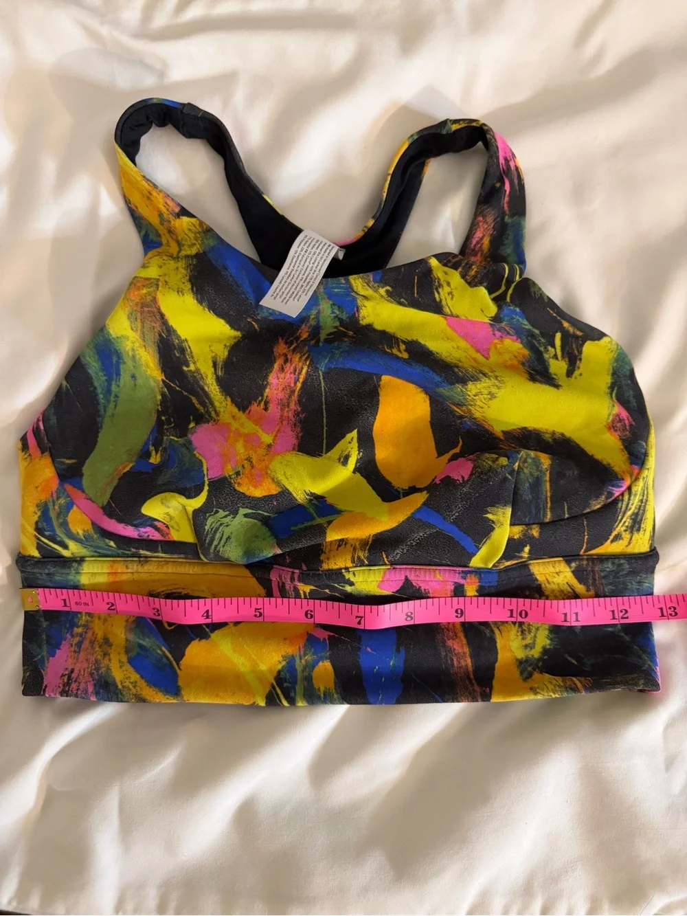 Lululemon Abstract Multicolor Sports Bra - Bright Paintstroke 6 (runs small)